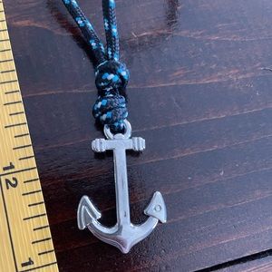 Adjustable anchor cord rope bracelet